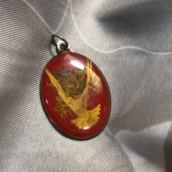 Vintage dove pendant - Picture 2 of 2